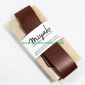 Asa bolso japonesa miyako marrón la margarida creativa 1
