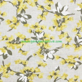 Tela Japonesa Flores Grace de algodón para patchwork y costura 1