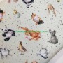 Tela patchwork infantil de animales bebés y mamás lamargaridacreativa 2