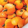 Tela Calabazas halloween y castañada Naranja en tienda telas y merceria 5