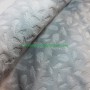 Tejido de coralina Teddy Fur Grey Feathers plumas 3