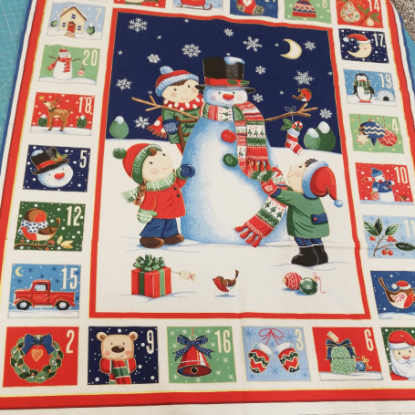 Calendario Adviento infantil patchwork Niños Christmas 2