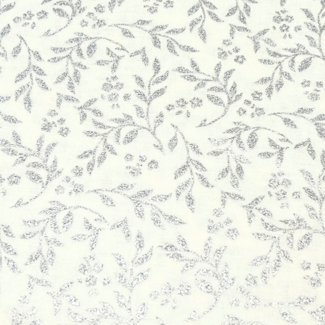 copy of TELA PATCHWORK NAVIDAD PONSETIA BLANCA, GRIS Y PLATA