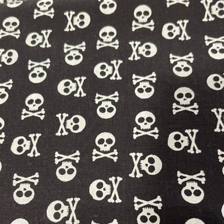 copy of TELA ALGODÓN MINI CALAVERAS FONDO NEGRO