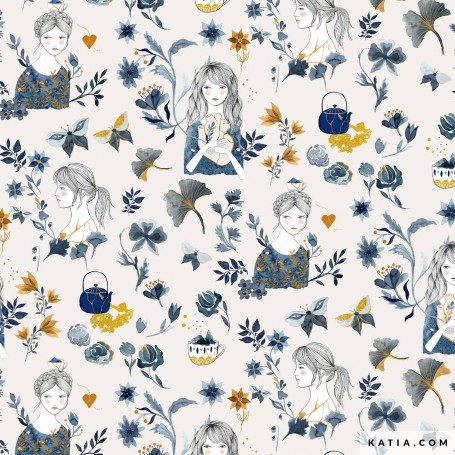 TELA DE POPELÍN KINTSUJI WOMAN