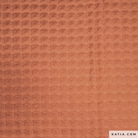 TELA BIG WAFFLE TEJA-RUST