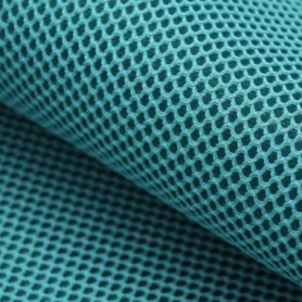 TELA MESH REJILLA 3D AZUL ESMERALDA