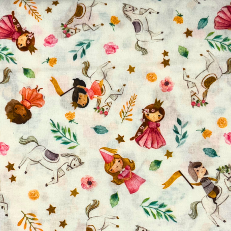 tela-sant-jordi-princesas-caballeros-caballos-lamargaridacreativa-1