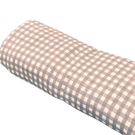 TELA DE MUSELINA CUADROS AZUL