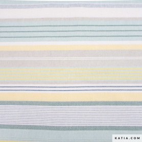 TELA LONETA RECICLADA RAYAS MEXICO PASTEL