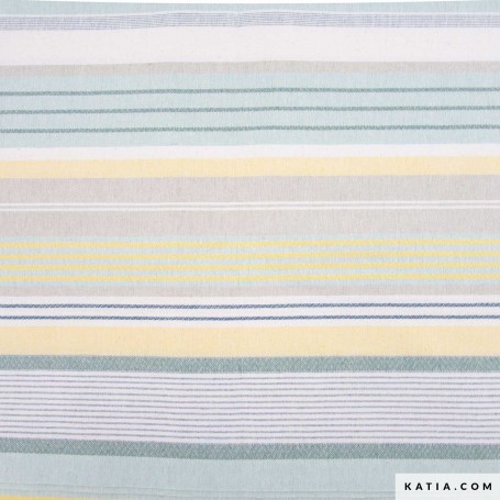 TELA LONETA RECICLADA RAYAS MEXICO PASTEL