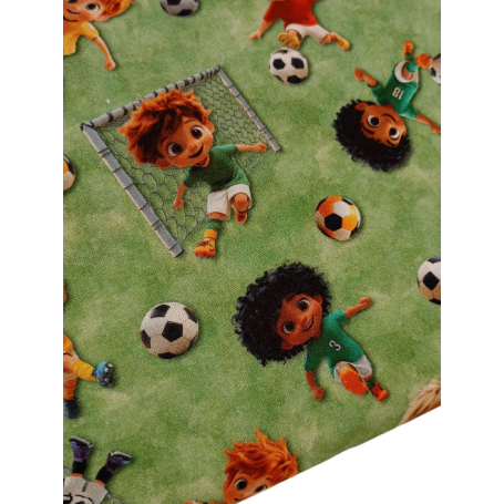 copy of TELA ZORROS BOSQUE FONDO NARANJA