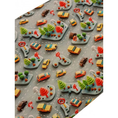 copy of TELA ZORROS BOSQUE FONDO NARANJA