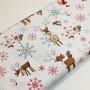 Tela patchwork Navidad Ciervos y animales 2