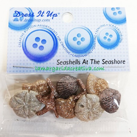 Botones decorativos patchwork Seashell estrellas de mar, conchas