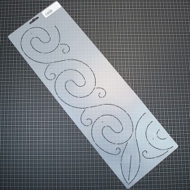 Zeagro Semitransparente Plantilla de Plantilla de Acolchado de plástico para Patchwork DIY Herramientas de artesanía de Costura 34x20 cm 1 unid 