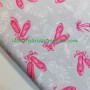 Tela patchwork zapatillas de ballet rosas made in Korea lamargaridacreativa 3