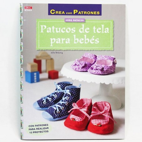 Libro patchwork Patucos de tela para bebés.