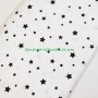 Tela patchwork estrellas negras sobre blanco lamargaridacreativa 2