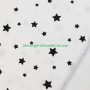 Tela patchwork estrellas negras sobre blanco lamargaridacreativa 3