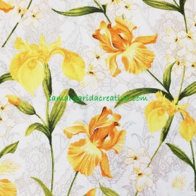 Tela patchwork  estampado floral serenity lamargaridacreativa 3