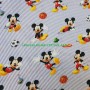 Tela patchwork Disney Mickey futbol y basquet rayas en la margaridacreativa 4