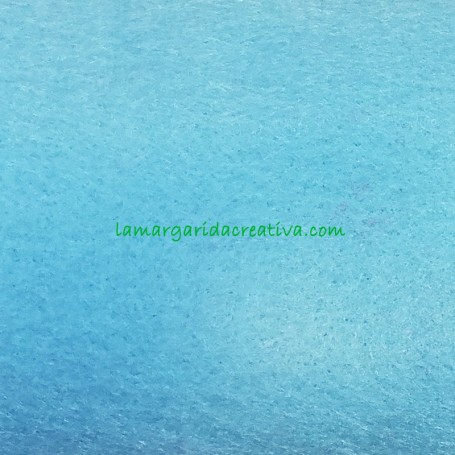 Fieltro para manualidades color azul clarito en la tienda online lamargaridacreativa 2