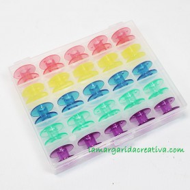 Caja canillas colores maquina coser 1