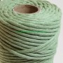 Hilo cuerda estambre macramé fibras recicladas verde empolvado lamargaridacreativa 1