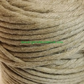 Hilo cuerda estambre macramé fibras recicladas color piedra lamargaridacreativa 3