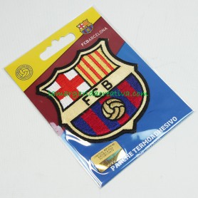 Escudo oficial f. c. Barcelona Parche bordado termoadhesivo Grande 1