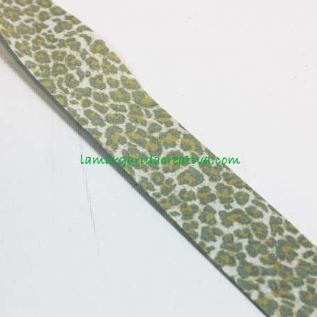 Bies 30mm Leopardo verde animal print en lamargaridacreativa 1