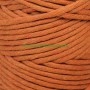 Hilo cordón cuerda macramé urdimbre teja anaranjado fibras recicladas en lamargaridacreativa