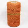 Hilo cordón cuerda macramé urdimbre teja anaranjado fibras recicladas en lamargaridacreativa 2