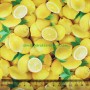 Tela Algodón Limones Patchwork y costura estampado frutas cocina lamargaridacreativa 1