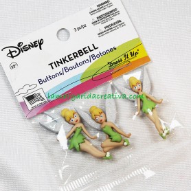 Botones decorativos Disney Campanilla Tinkerbell 1