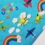 Tela Infantil algodón Arcoiris Aviones Crazy Planes en tienda online merceria y telas lamargaridacreativa 4