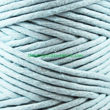 Macramé Azul Hilo cordón cuerda fibras recicladas 4mm en lamargaridacreativa