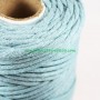 Macramé Azul Hilo cordón cuerda fibras recicladas 4mm en lamargaridacreativa 2