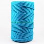 Macramé Azul Turquesa Hilo cordón cuerda fibras recicladas 4mm en lamargaridacreativa 1