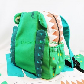 Panel Mochila dinosaurio de katia Dinosaur Bag en tienda telas y merceria la margarida creativa 5